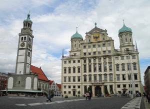 Augsburg Perlachturm Rathaus