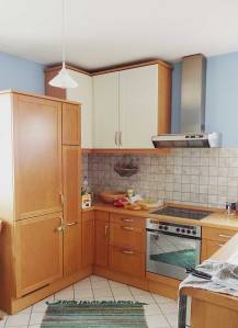 Einbauküche Kühlschrank Apothekerschrank hoch Gefrierschubladen